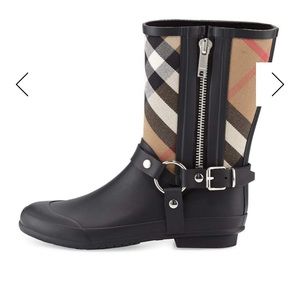 Burberry rain boots